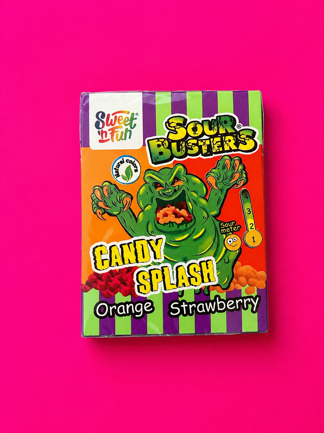 Sour Busters Candy Splash - Boite 45g — Orange-Fraise