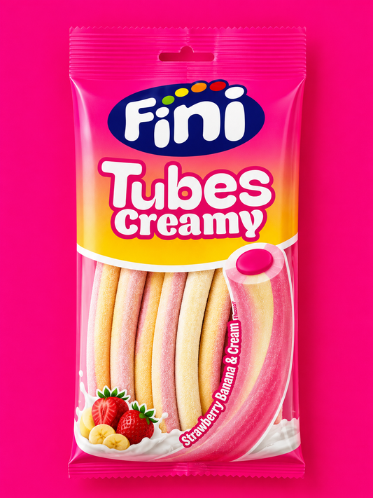 Tubes Creamy Fini "HALAL" - Sachet 90g — Fraise - Banane